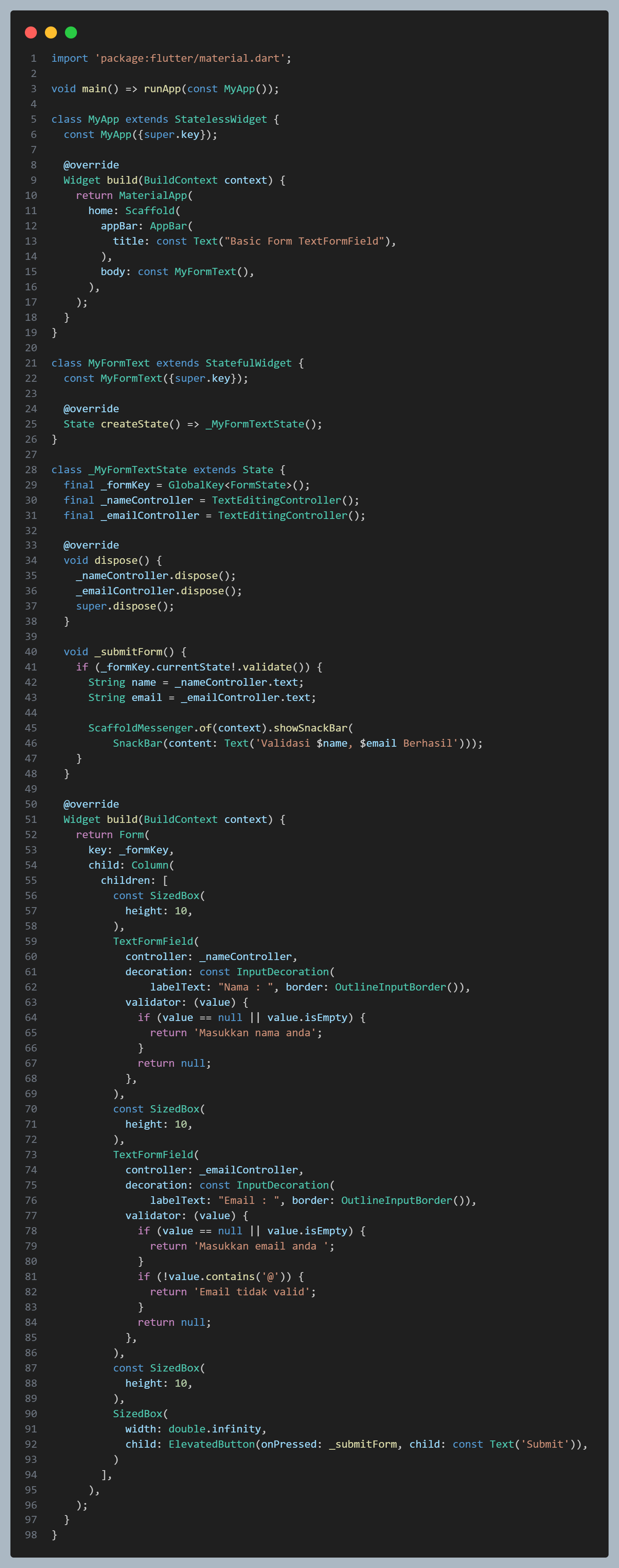 Gambar membuat file form_textfield.dart
